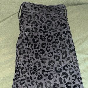 Madewell velvet leopard pant